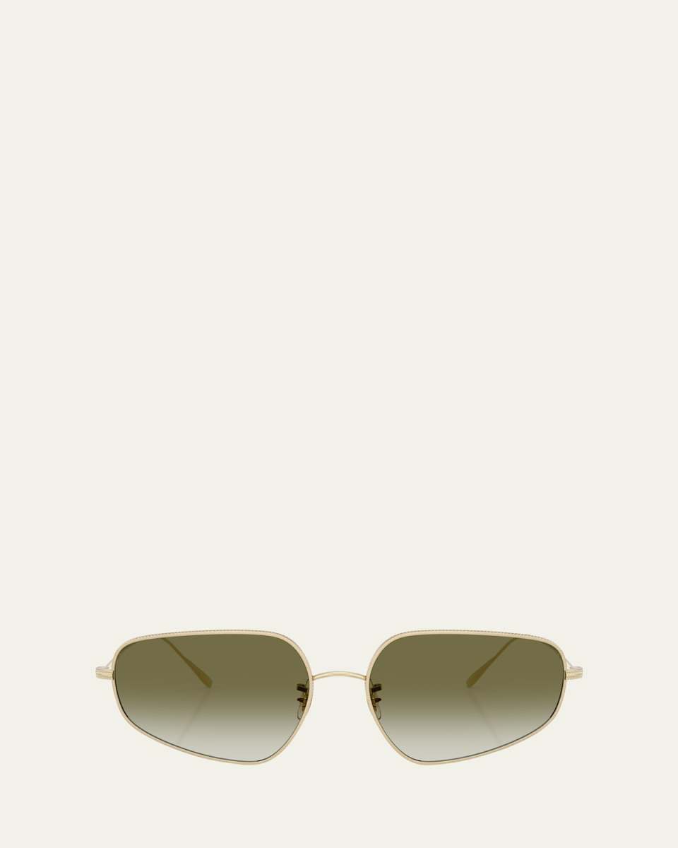 OV1356S Rectangular Metal Sunglasses